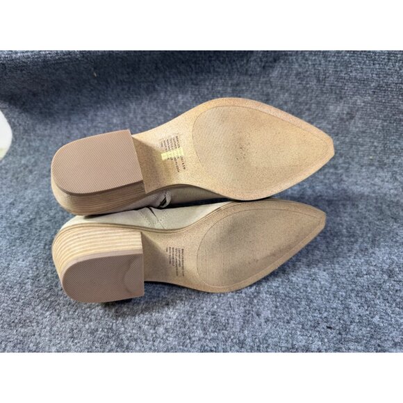 Steve Madden Womens Size 6.5M Braylen  Ankle Boots Beige Suede Pointed Toe - Picture 13 of 14